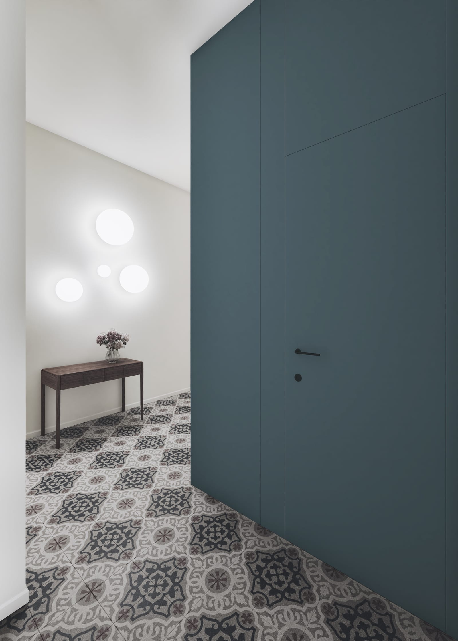 Render entrata — vista porta